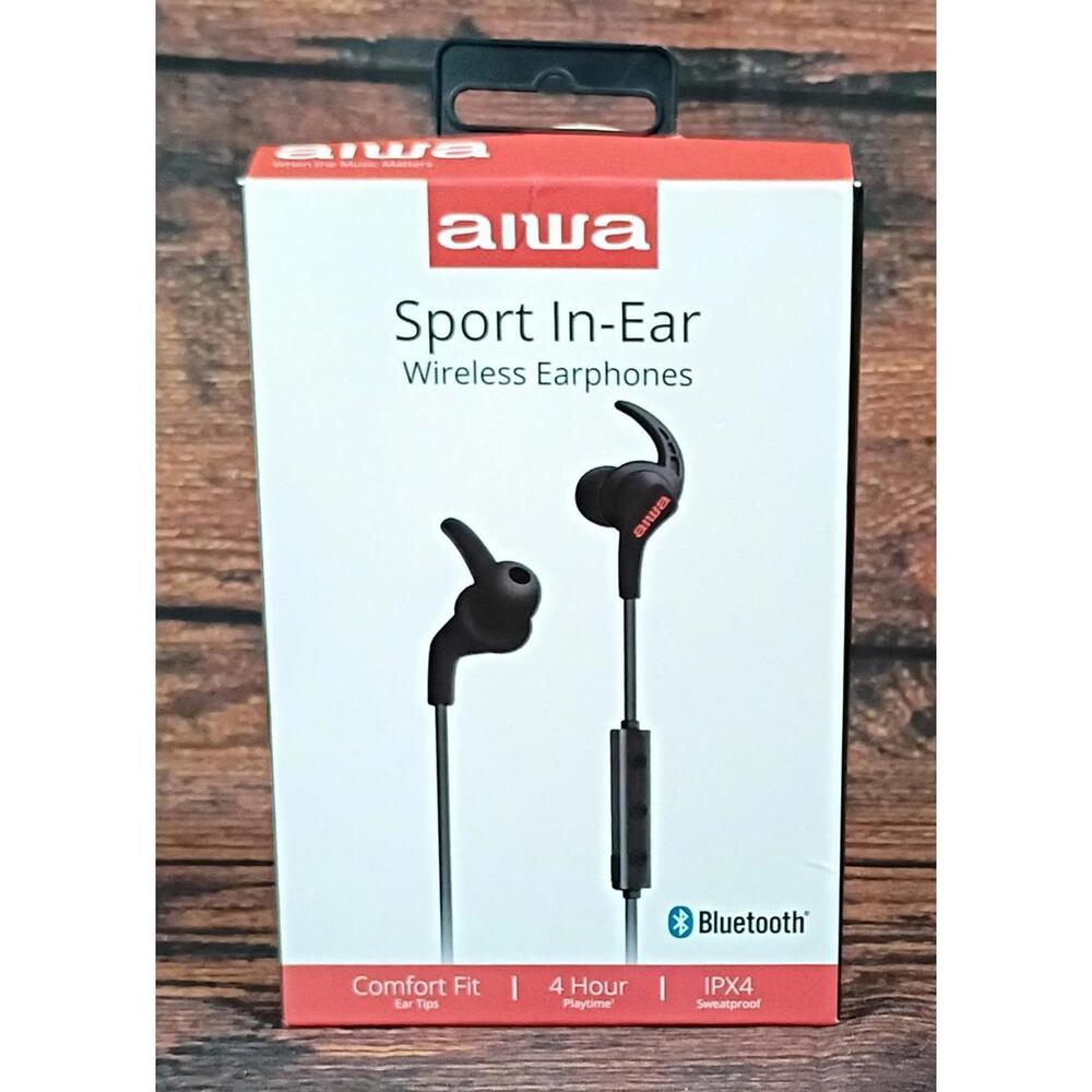 aiwa Sport In-Ear Wireless Earphones Bluetooth Sweatproof‎